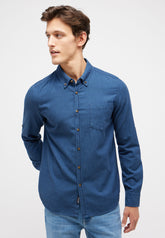 Męska Koszula Mustang Rawlins Dress Blues 1014766 5334